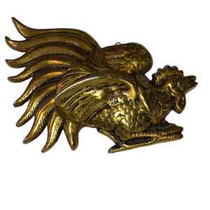 Gold Silver black Rooster Wall Decor metal